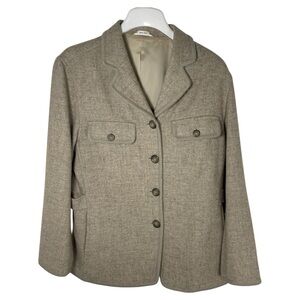 Bossini Women's Tan Wool Blend Coat